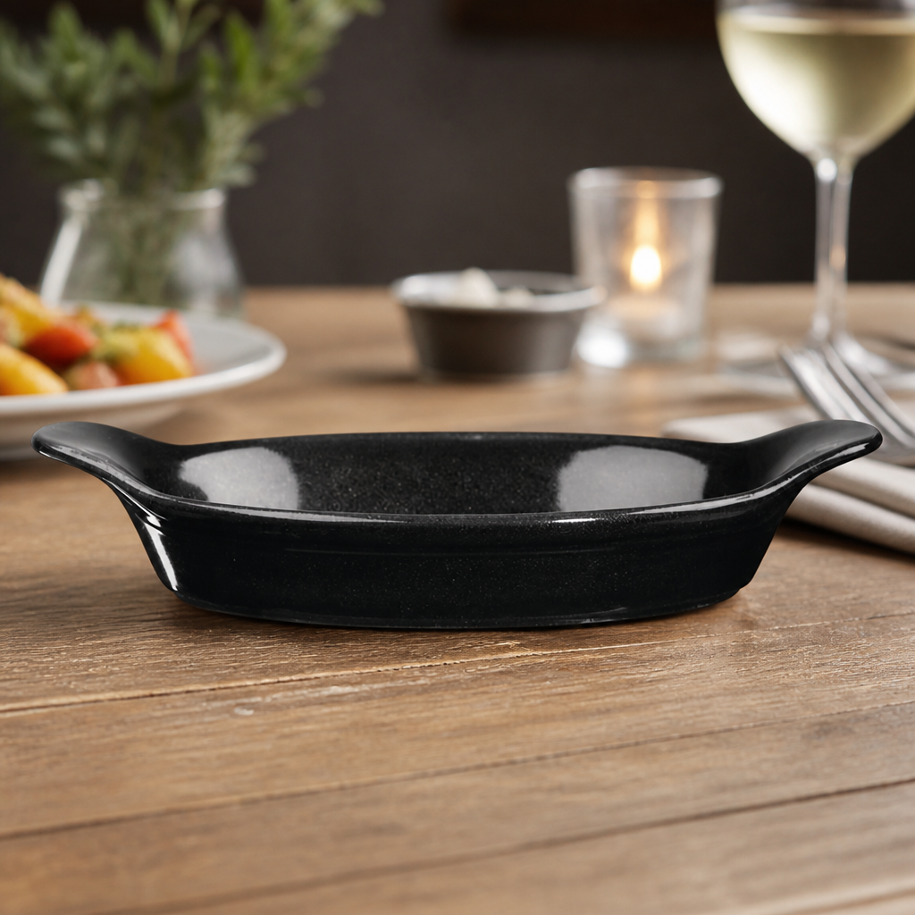 Medium Oval Eared Dishes 380ml for Commercial Catering 6 Pack