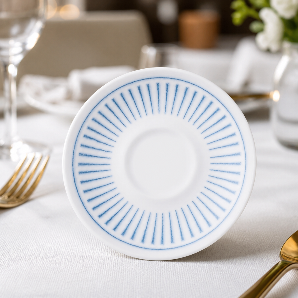 Commercial Ceramic Cappuccino Saucers 118mm Pack of 12