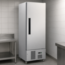 Commercial Upright Slimline Fridge 440Ltr Single Door