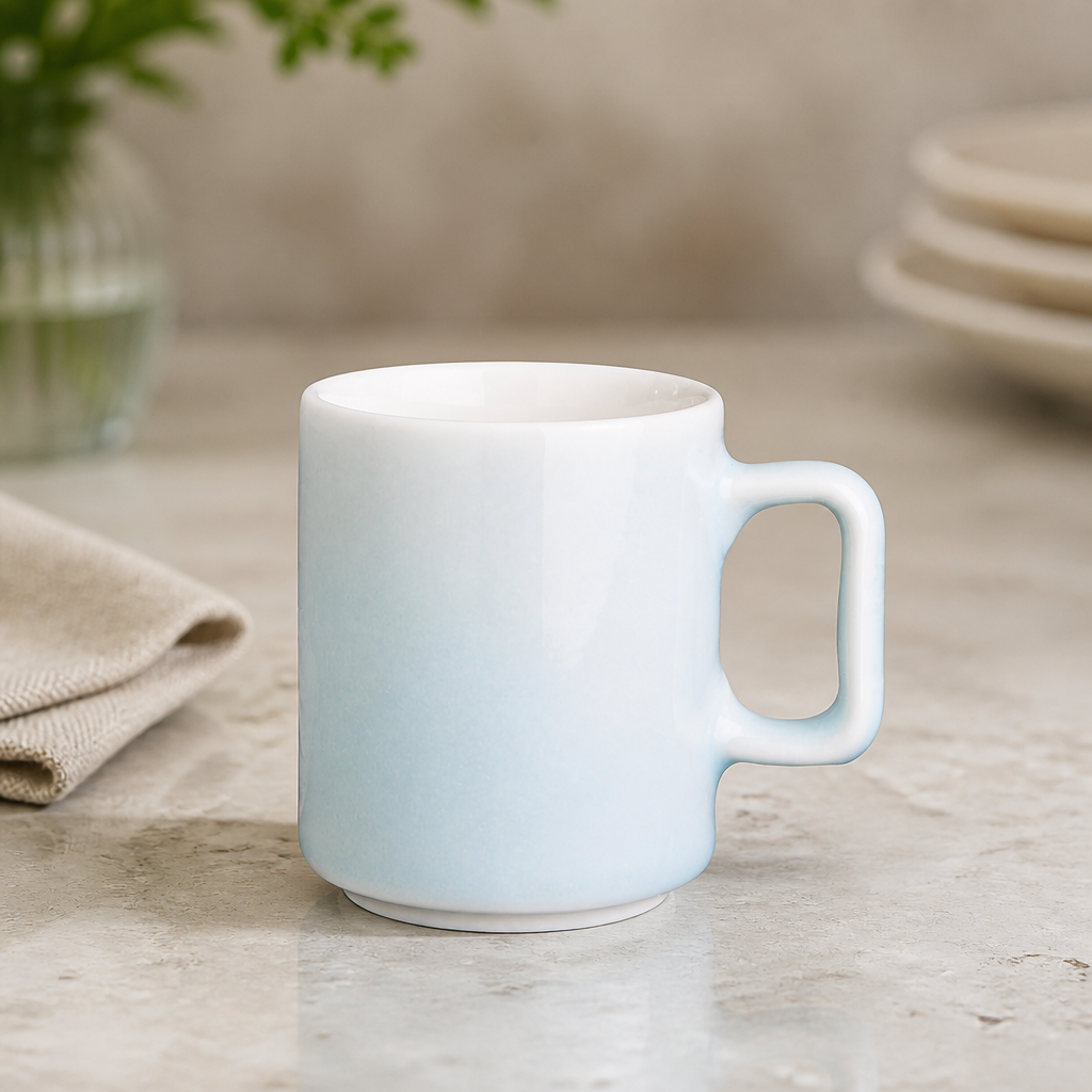 Commercial Fondant Cups 100ml Aqua Porcelain 6 Pack