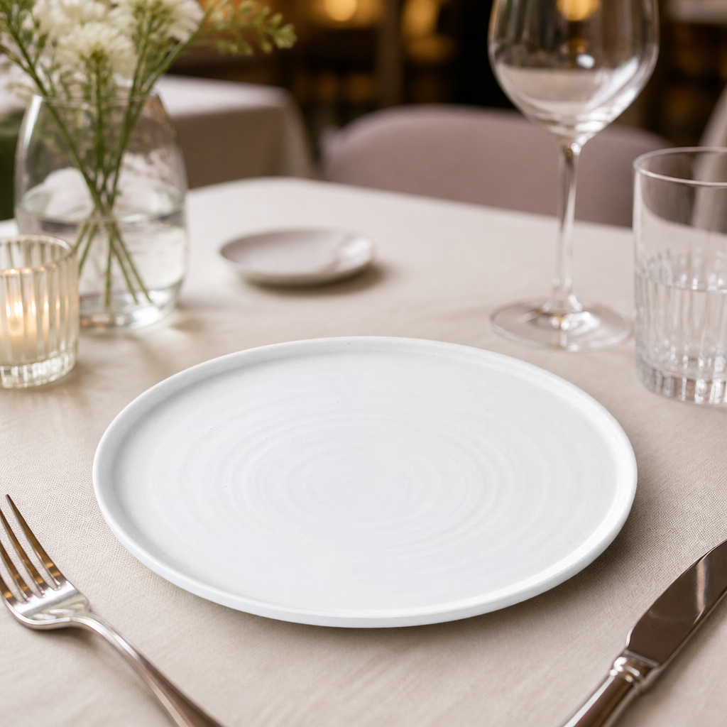 Commercial Walled Plates 260mm Super Vitrified Ceramic 6 Pack