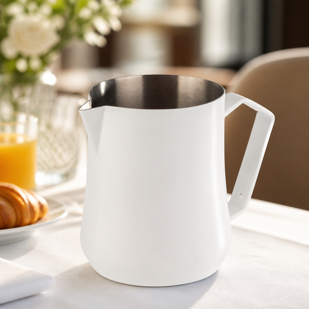 350ml stainless steel milk frothing jug for commercial use