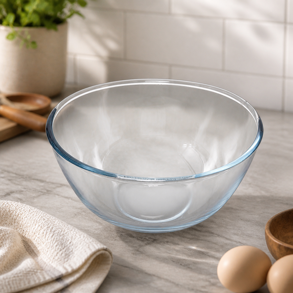 3.1L Commercial Mixing Bowl - Microwave Safe Glass Container