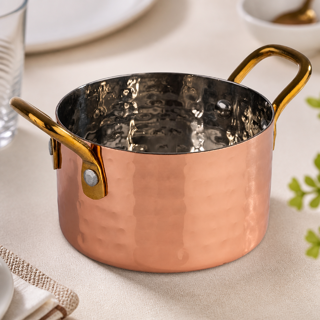 Small Commercial Serving Pot 90mm Diameter 0.3L Capacity