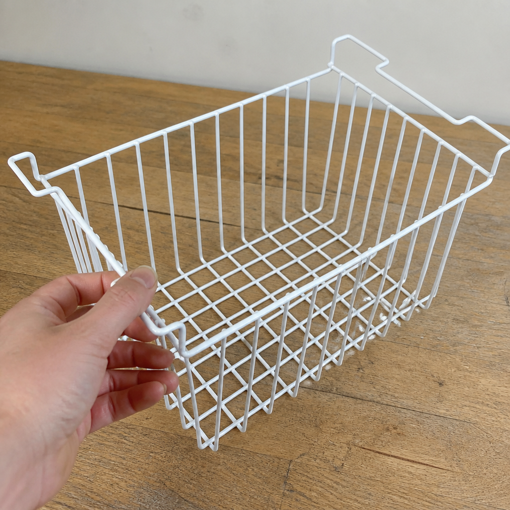 Commercial chest freezer basket 320x544mm steel construction