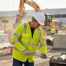 Premium High Visibility Sleeved Waistcoat in Yellow - EN ISO 20471 Class 3 with Velcro Fastening and Reflective Tape