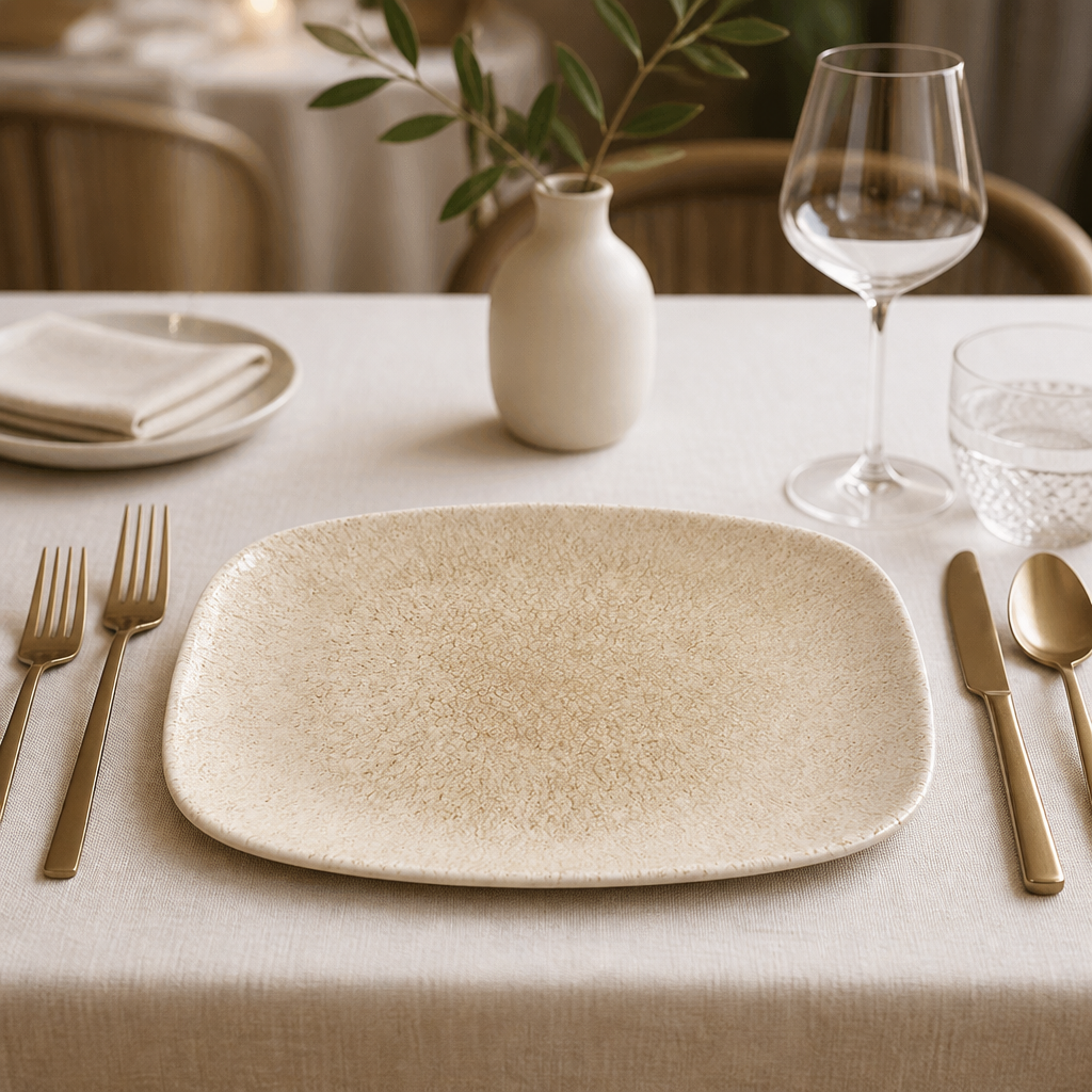 Commercial Oblong Chef Plates Agate Grey 202 x 261mm 12 Pack