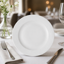 Commercial Footed Plates 276mm Super Vitrified Ceramic 12 Pack