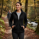 Premium Ladies Micro Full Zip Fleece Jacket with Adjustable Hem and Zipped Pockets