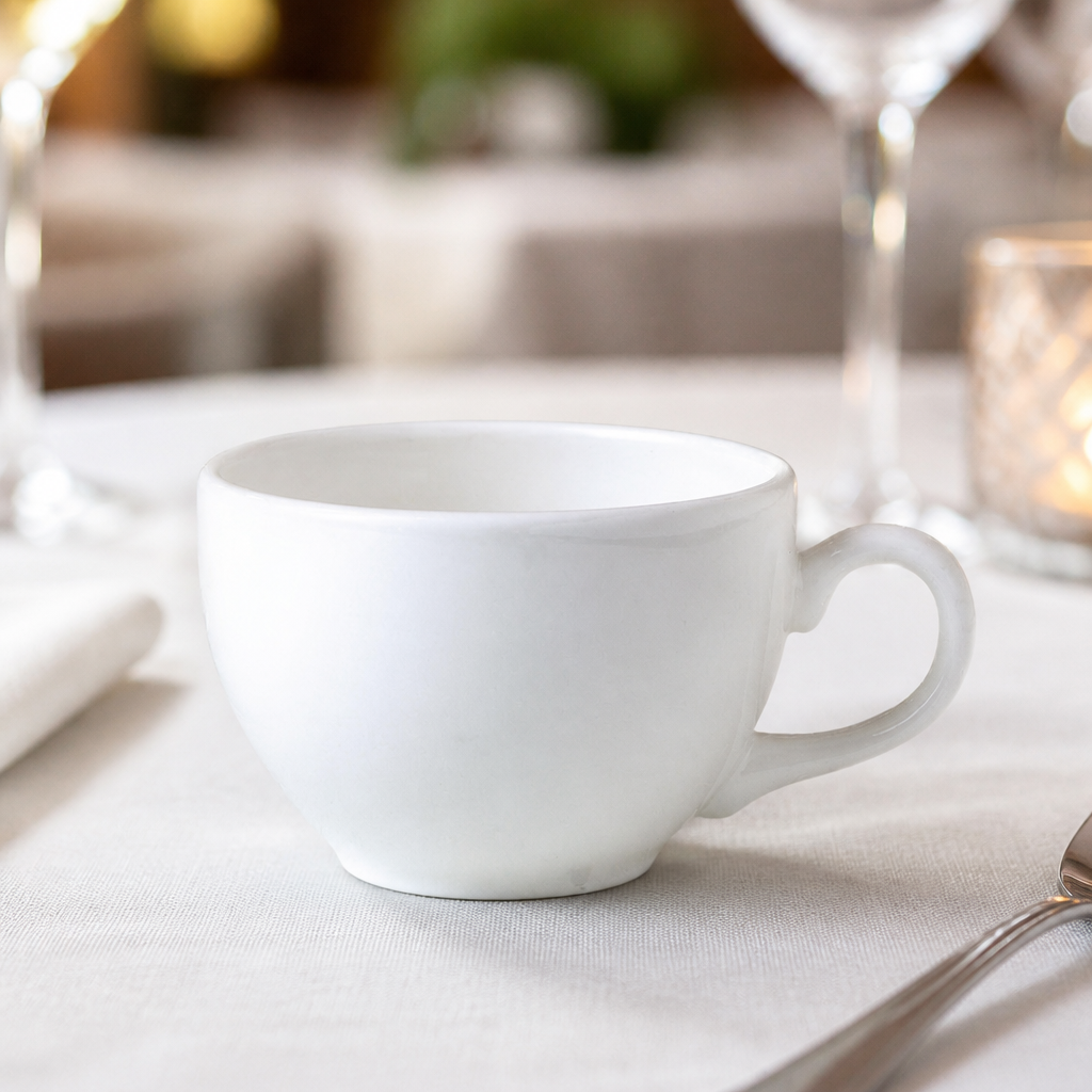 Commercial 227ml Low Cups for Fine Dining Catering, 36 Pack