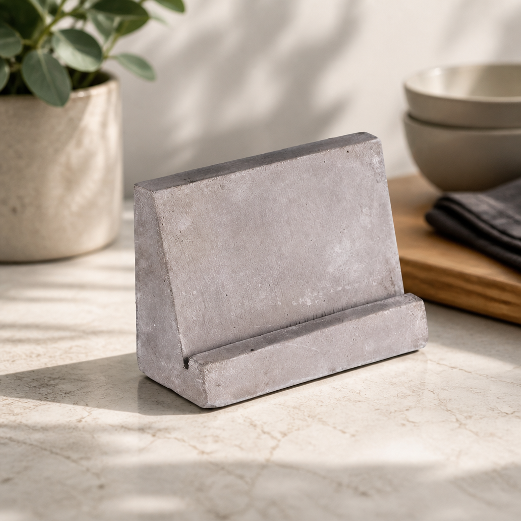 Concrete Effect Menu Holder Display Stand 2 Pack 60x35mm