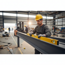 Professional Heavy Duty Spirit Level 1200mm - Accurate to 1mm/m with Ribbed Aluminium Construction