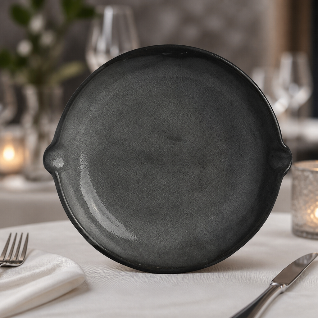 Commercial Dishes Grey 180mm - 24 Pack Vitrified Stoneware