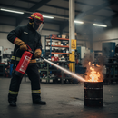 Premium 6 Litre Water Fire Extinguisher with Wetting Agent and 21A Fire Rating for Electrical Safety