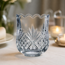 Vintage Cut-Glass Tealight Holders 70x85mm Pack of 6
