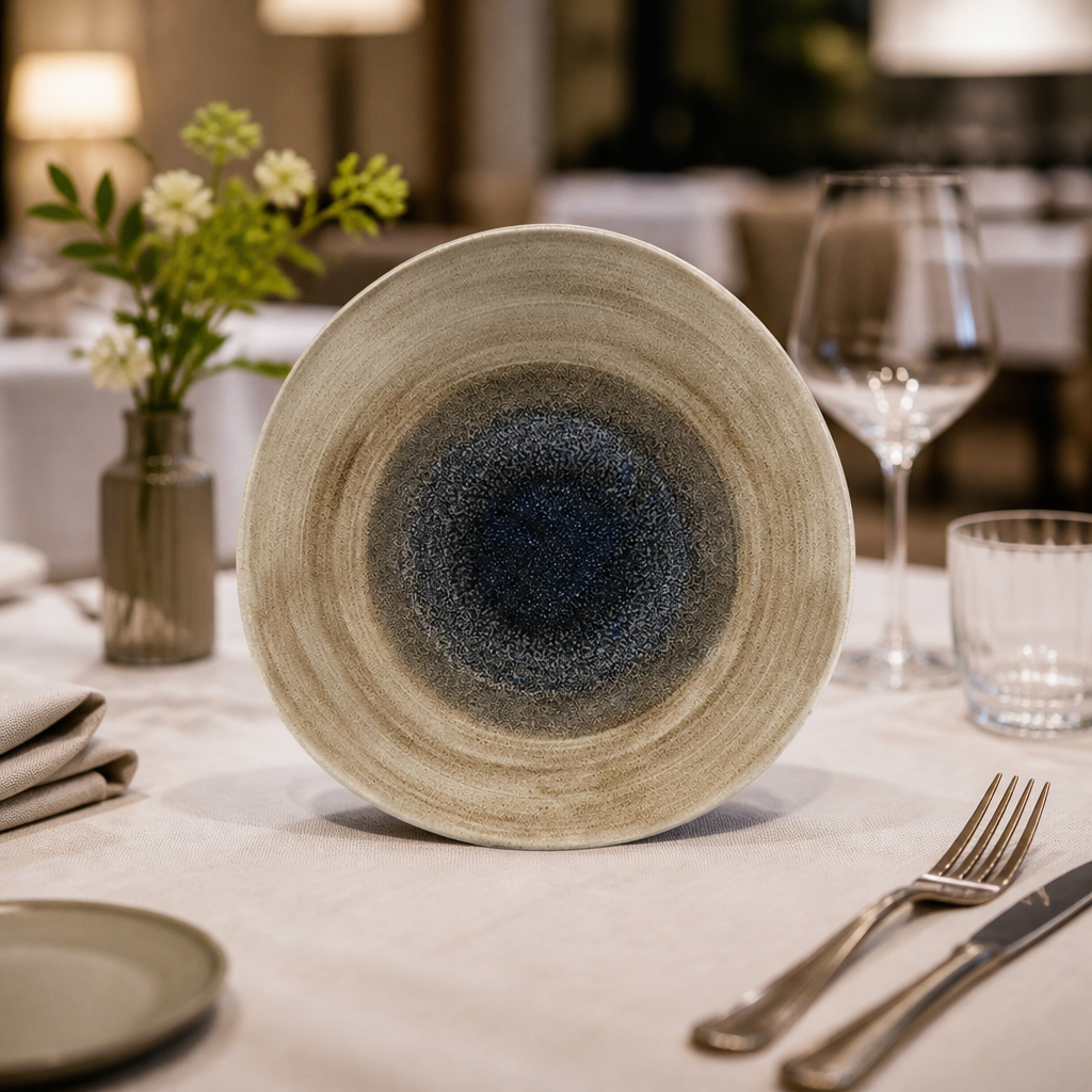 Commercial Organic Round Plates 286mm Aqueous Finish 12 Pack