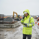 Premium High Visibility Padded Storm Coat with Concealed Zip and Hand Warmer Pockets for Ultimate Protection