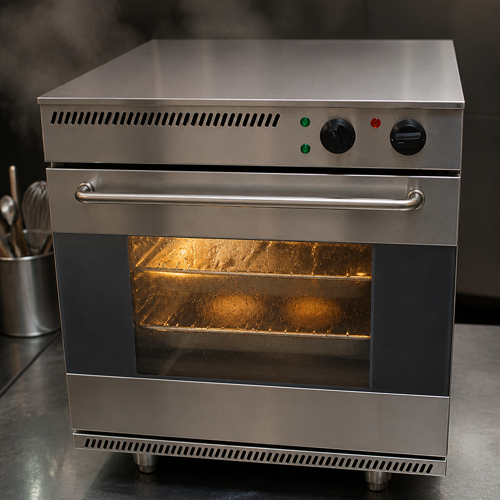 Commercial Electric Fan Oven 2.12Ft Capacity Stainless Steel