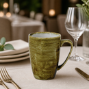 Commercial Olive Mugs 12oz Pack of 12 Hand Decorated Porcelain