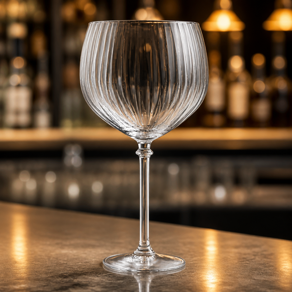 Vintage style 650ml commercial gin glasses, 6 pack