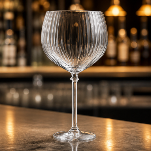 Vintage style 650ml commercial gin glasses, 6 pack