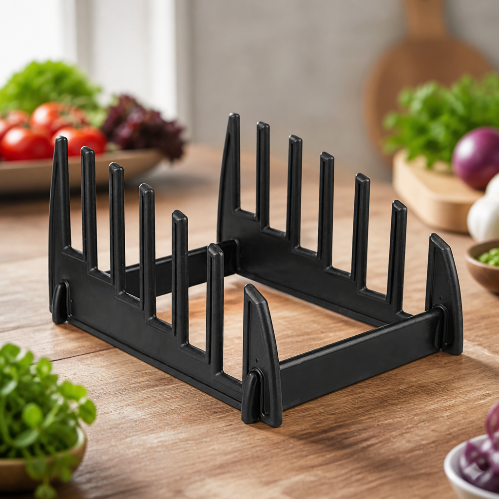 Large commercial chopping board rack with 6 slots for storage