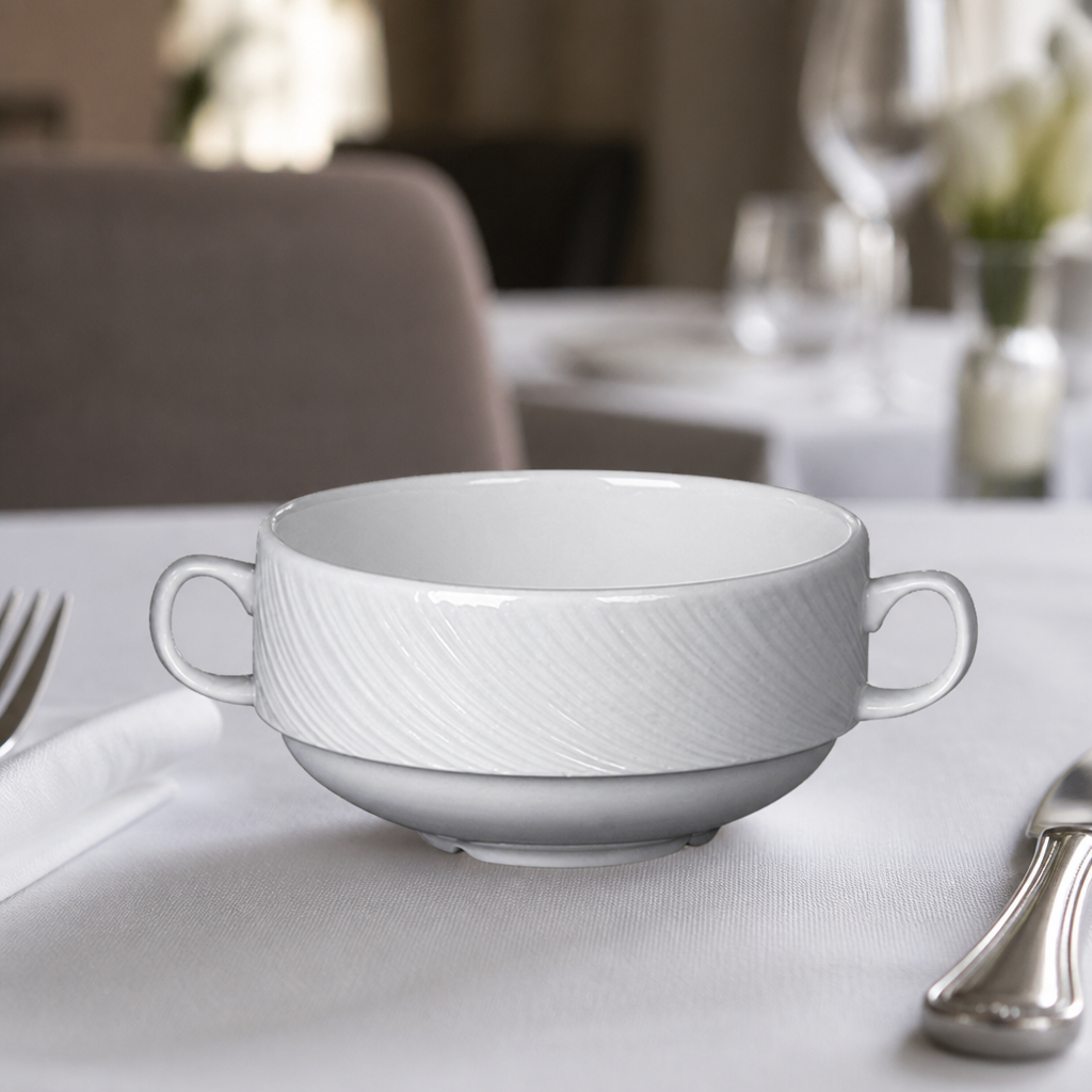 Commercial handled soup cups 285ml - 36 pack