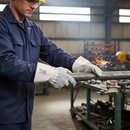Premium Split Leather Rigger Glove with Rubberised Cuff - Size 10 for General Handling and Maintenance