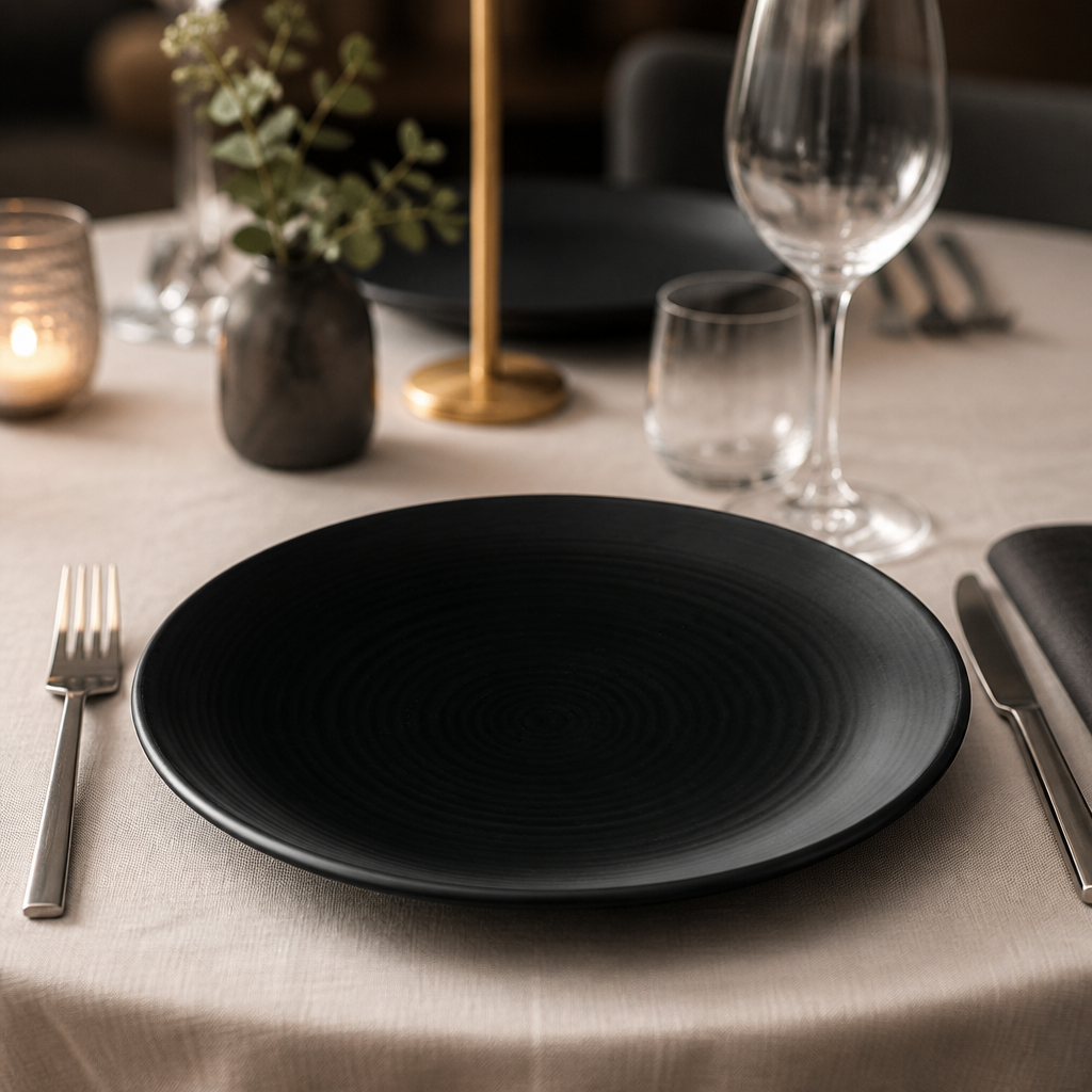 Evo Jet Coupe Plates 295mm - 6 Pack Vitrified Stoneware