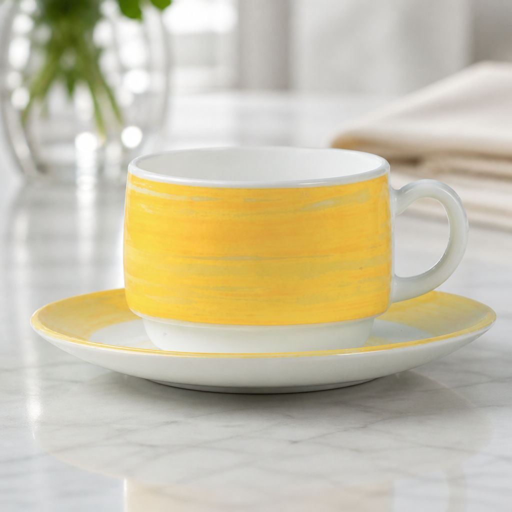 Commercial Brush Cups 190ml Pack of 48 for Foodservice