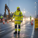 Premium High Visibility Standard Parka in Yellow with EN ISO 20471 Class 3 Compliance and Warm Polyester Lining for Safety in Traffic and Construction