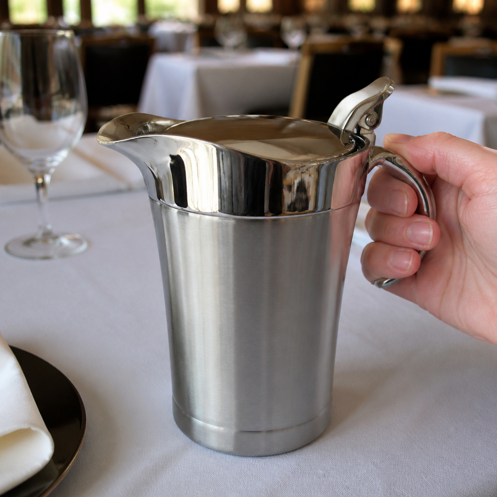 Commercial Insulated Gravy Jug 650ml for sauces and liquids