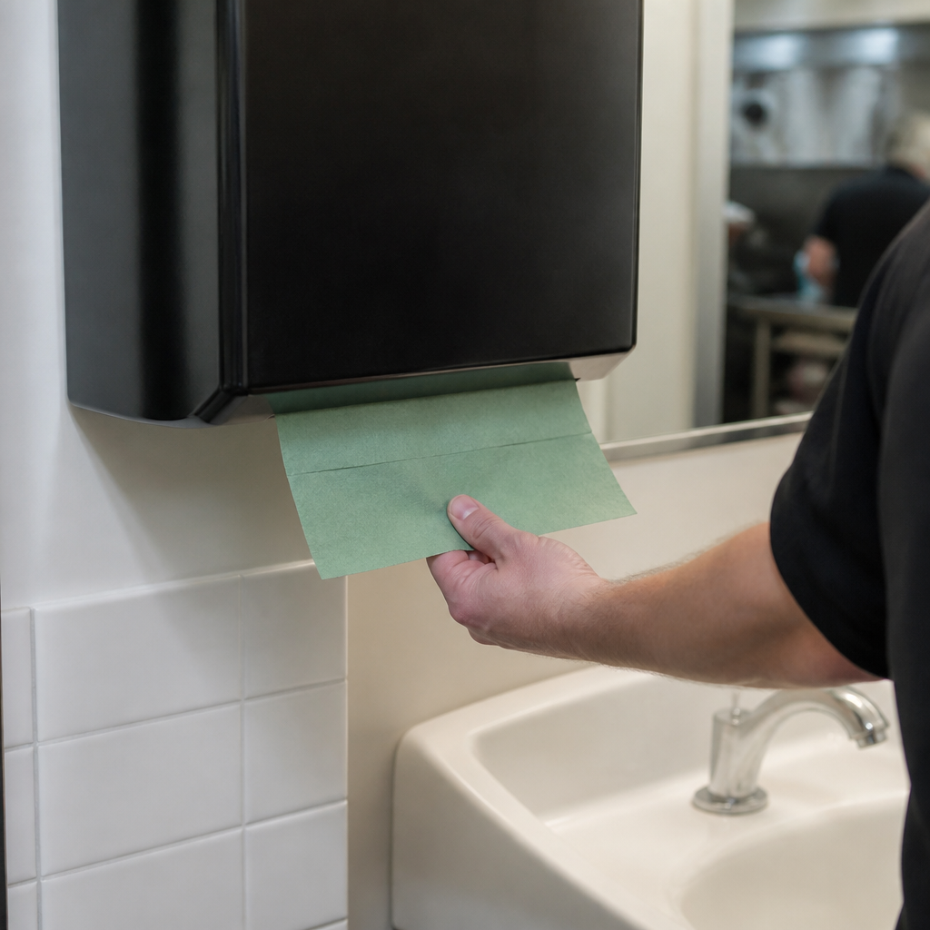 Commercial Green Z Fold Paper Hand Towels 1-Ply 3000 Sheets