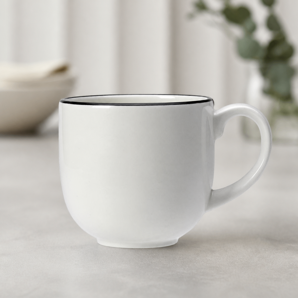 Commercial 285ml City Mugs - 12 Pack Alumina Vitrified Ceramic
