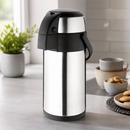 Commercial Pump Action Airpot 3L Stainless Steel Coffee Service