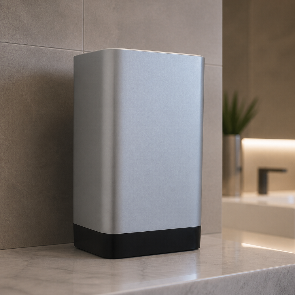 Commercial 400W hand dryer in brushed satin finish