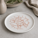 Commercial Kintsugi Walled Plates Coral 220mm - 6 Pack