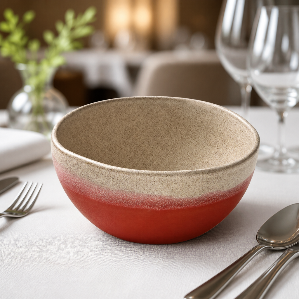 Commercial Coral Spot On Bowls 110mm - 6 Pack