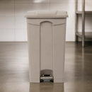87Ltr Commercial Beige Pedal Bin for Hygienic Waste Disposal