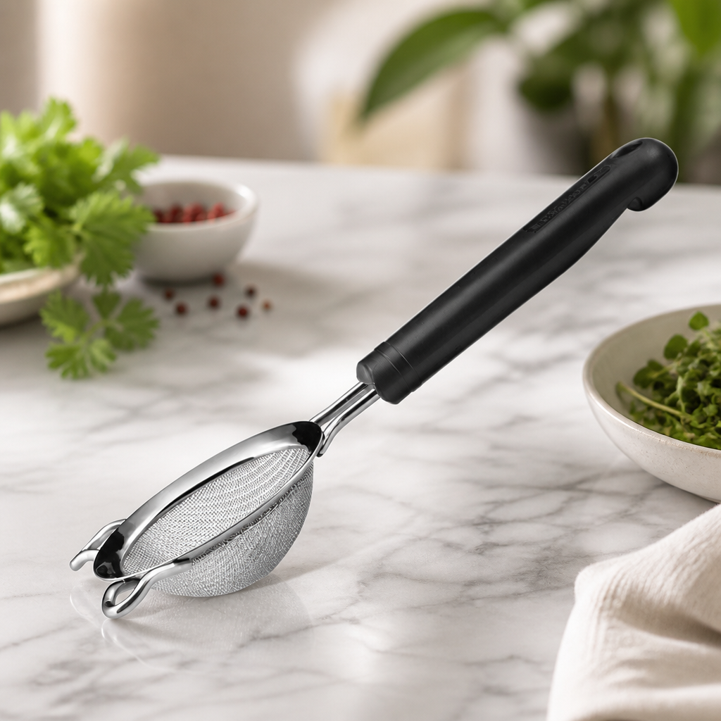 Commercial Stainless Steel Strainer 80mm With Ergonomic Handle