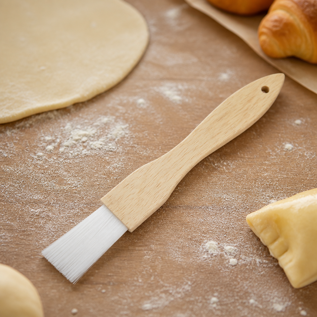 Commercial Wooden Handle Pastry Brush 25mm for Baking