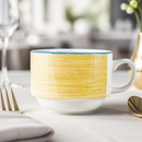 200ml Commercial Slimline Stacking Cups 36 Pack Yellow