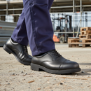 Premium Executive Safety Shoe - Oxford Style with Steel Toe Cap and Antistatic Sole for Industrial Use, Sizes 6-12