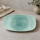 Commercial Rectangular Plates Jade Green 153 x 298mm 12 Pack