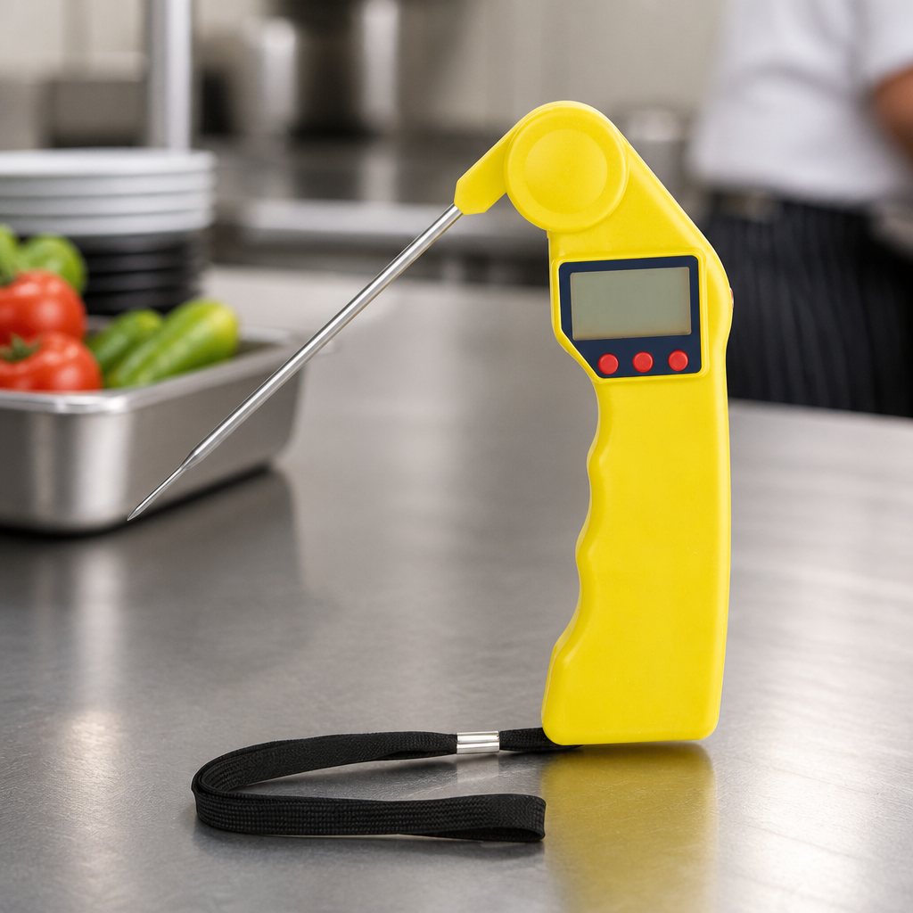Easytemp Yellow Colour Coded Cooking Thermometer -50 to +300°C