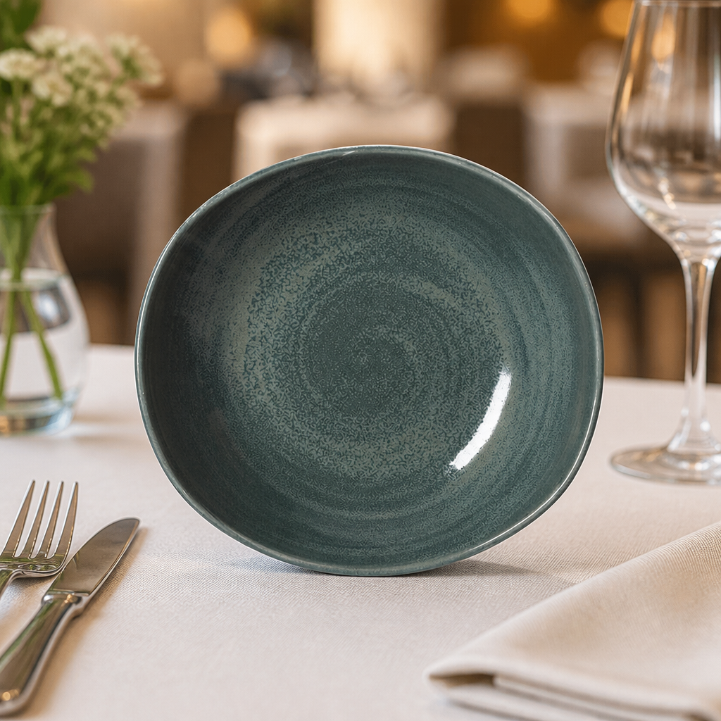Commercial Jade Zest Platter 255mm - 12 Pack Catering Dish
