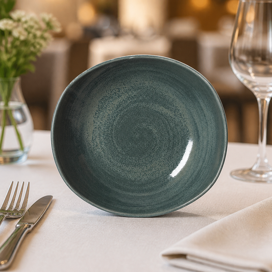 Commercial Jade Zest Platter 255mm - 12 Pack Catering Dish