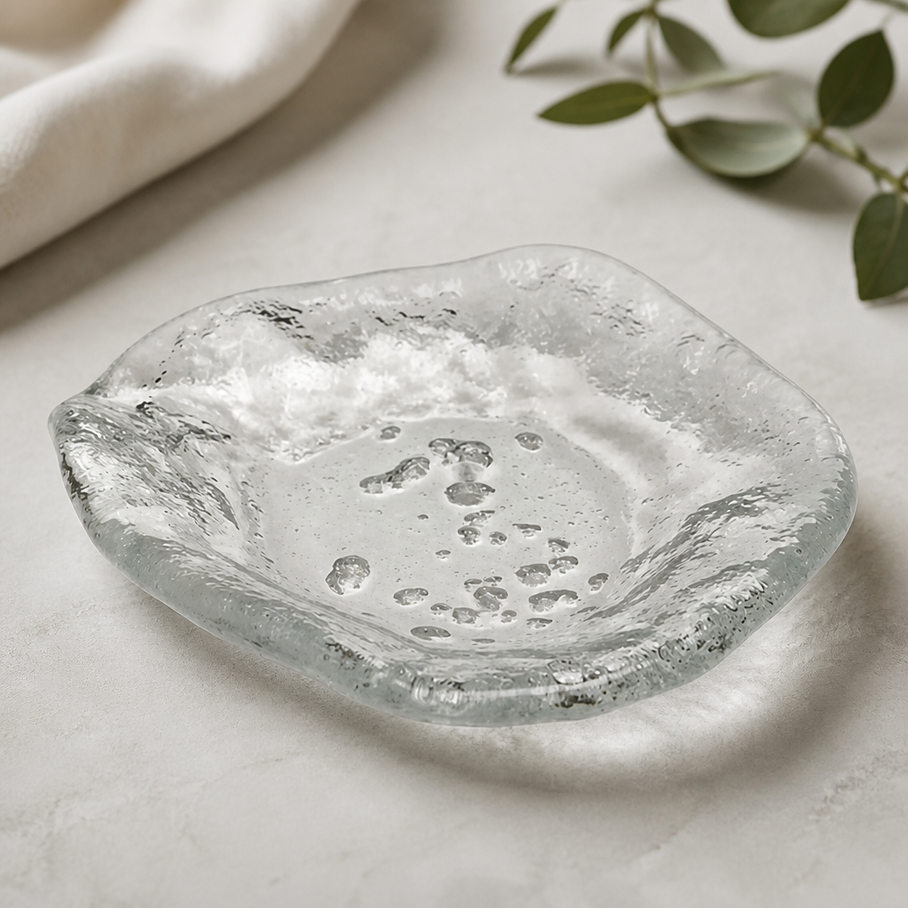 Commercial Glass Plates 170mm Clear 12 Pack Dishwasher Safe