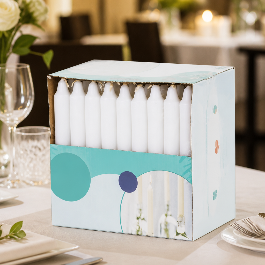 Commercial 7 Inch Drip-Free Table Candles 45 Pack
