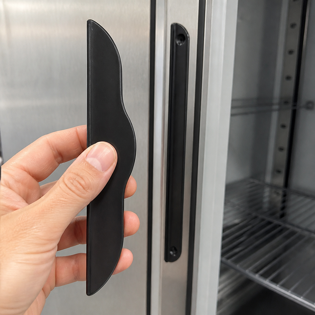 Replacement handle for commercial upright display fridge
